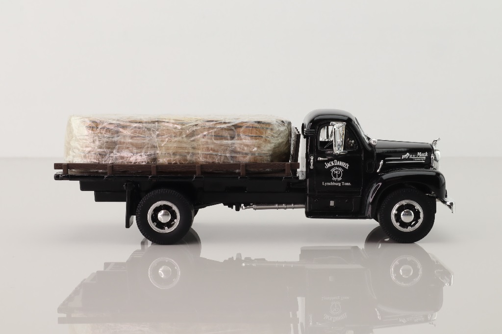 96769; Mack B Series Flatbed with Barrels Load; Jack Daniels Whiskey